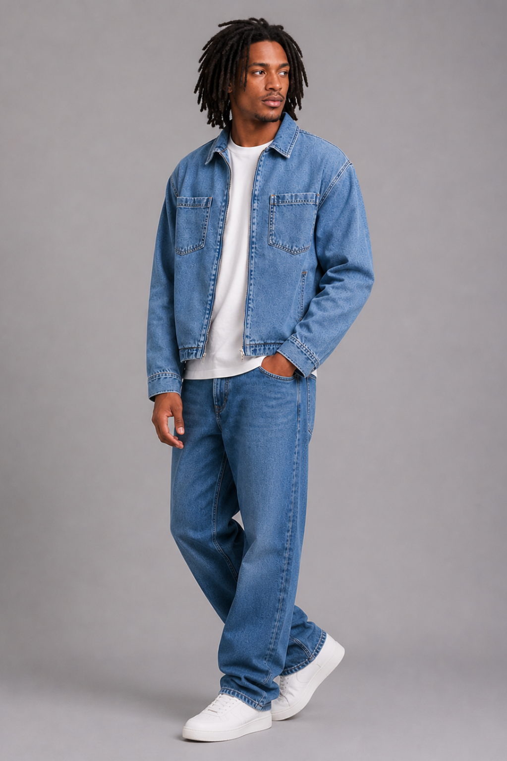 Barnet Workwear Zip Denim Jacket