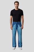 Benedict Abstract Wash Straight-Leg Pants
