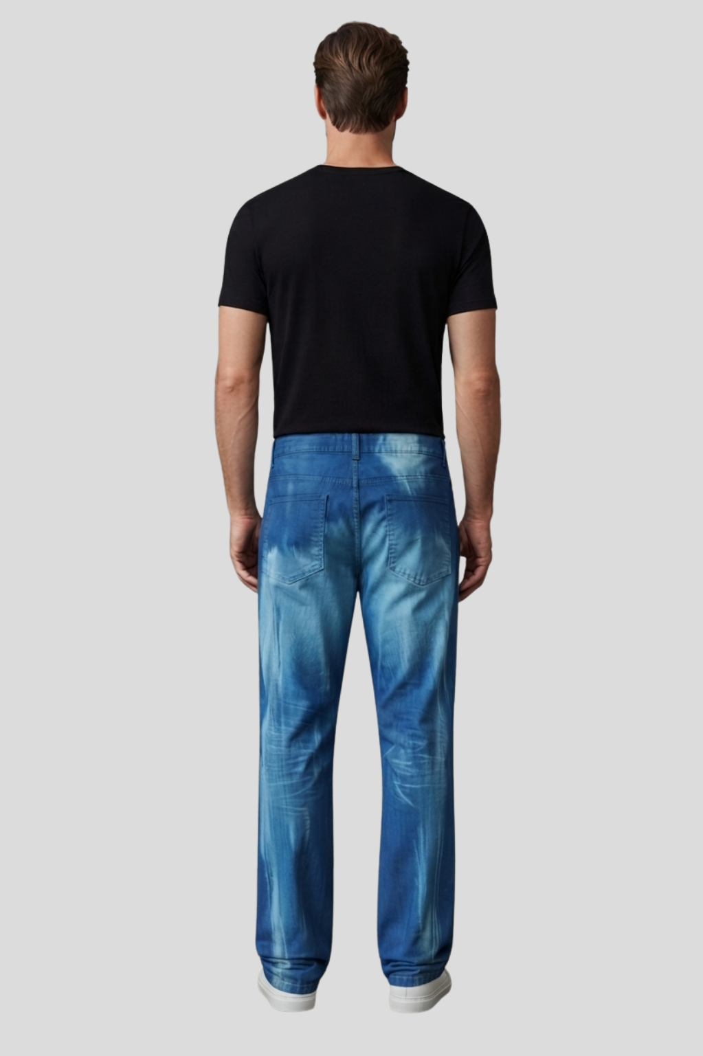Benedict Abstract Wash Straight-Leg Pants