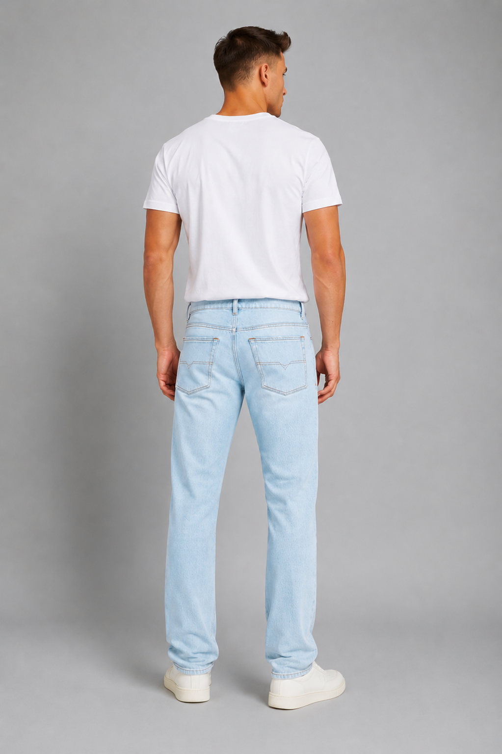 Crathern Light Stonewashed Denim Pants