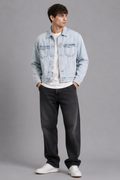 Deptford Trucker Washed Cotton Denim Jacket