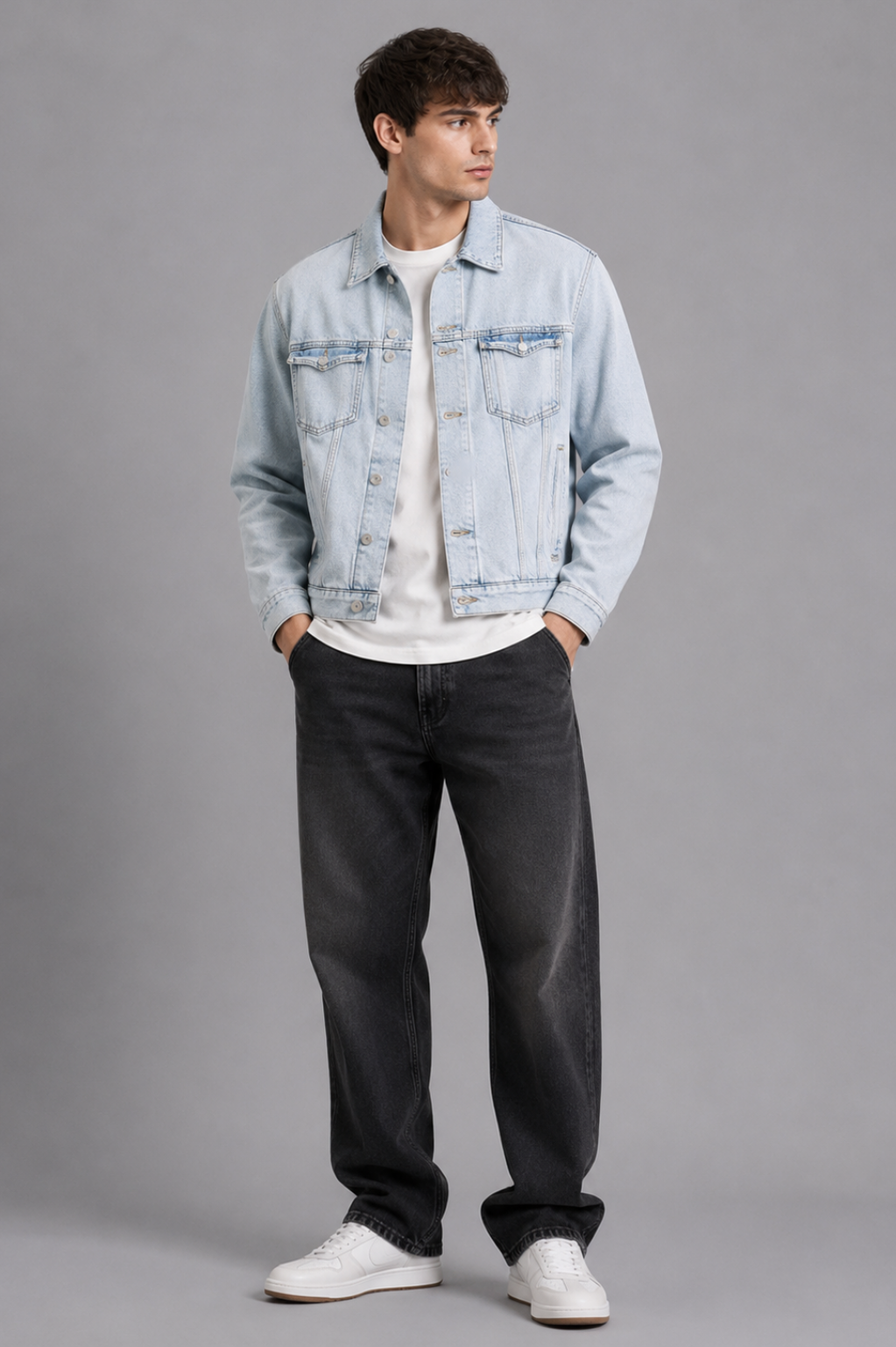 Deptford Trucker Washed Cotton Denim Jacket