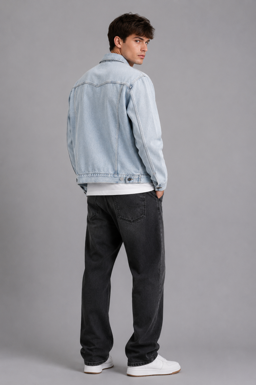 Deptford Trucker Washed Cotton Denim Jacket