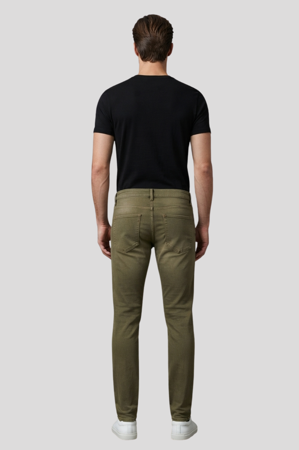 Fennell Military Green Tapered Denim