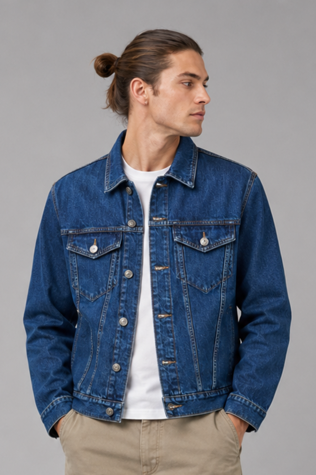 Fitzrovia Logo-Patch Denim Jacket