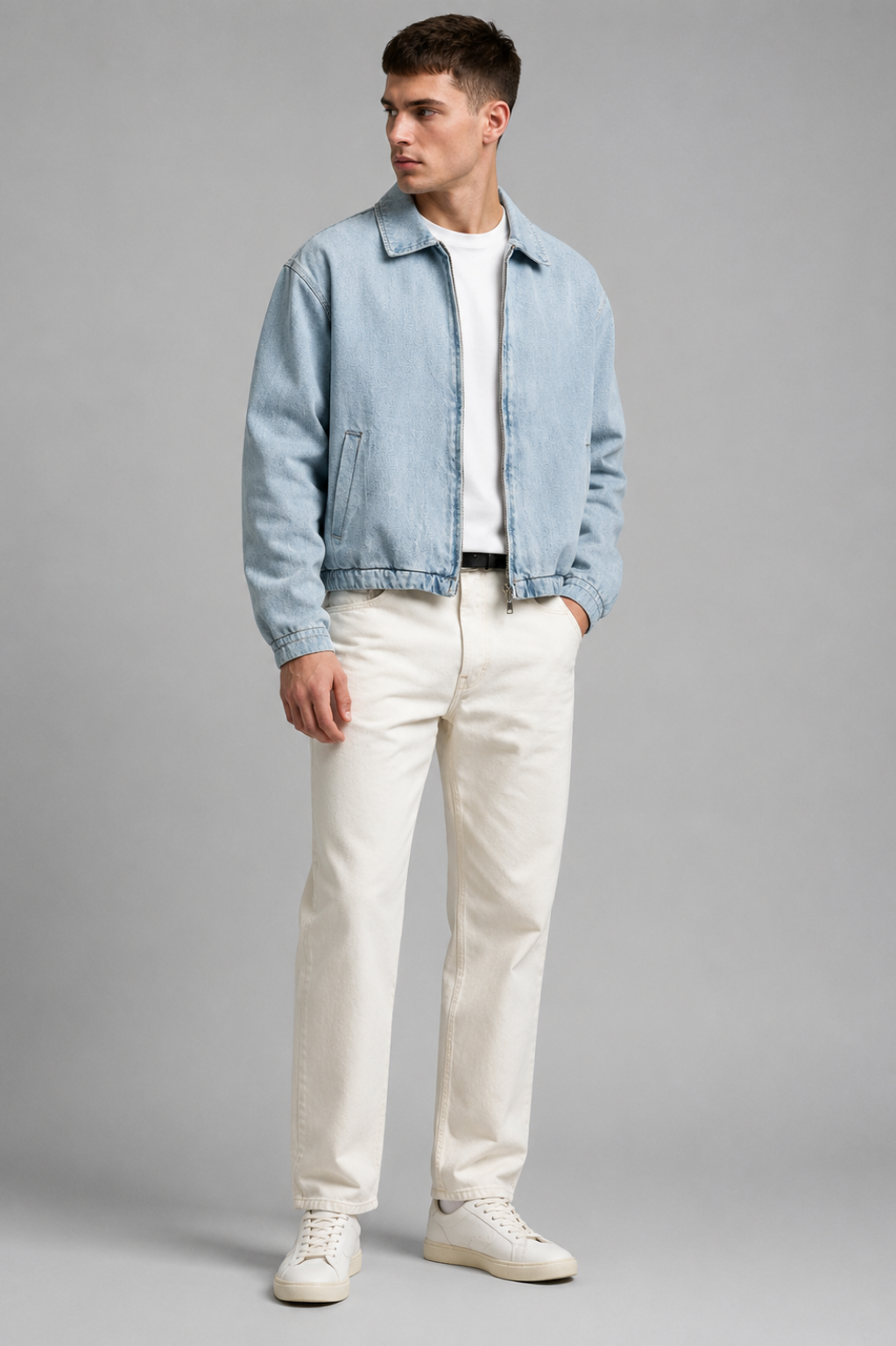 Fulham Zip-Front Denim Jacket
