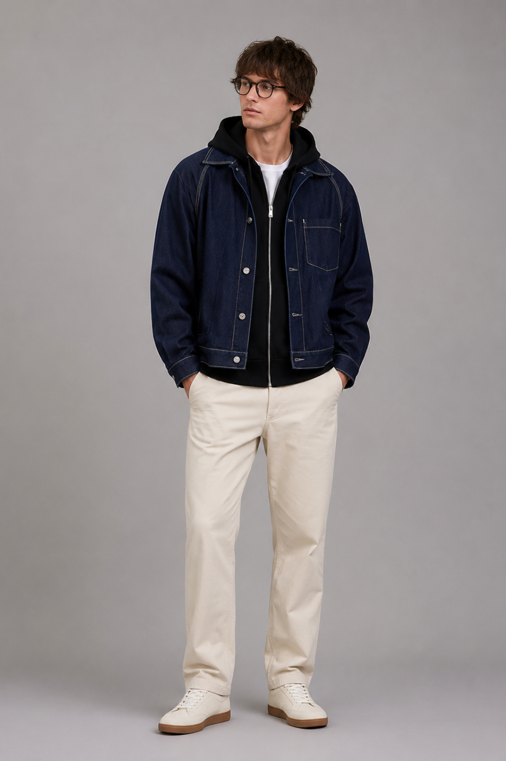 Hackney Denim Darted Workwear Jacket