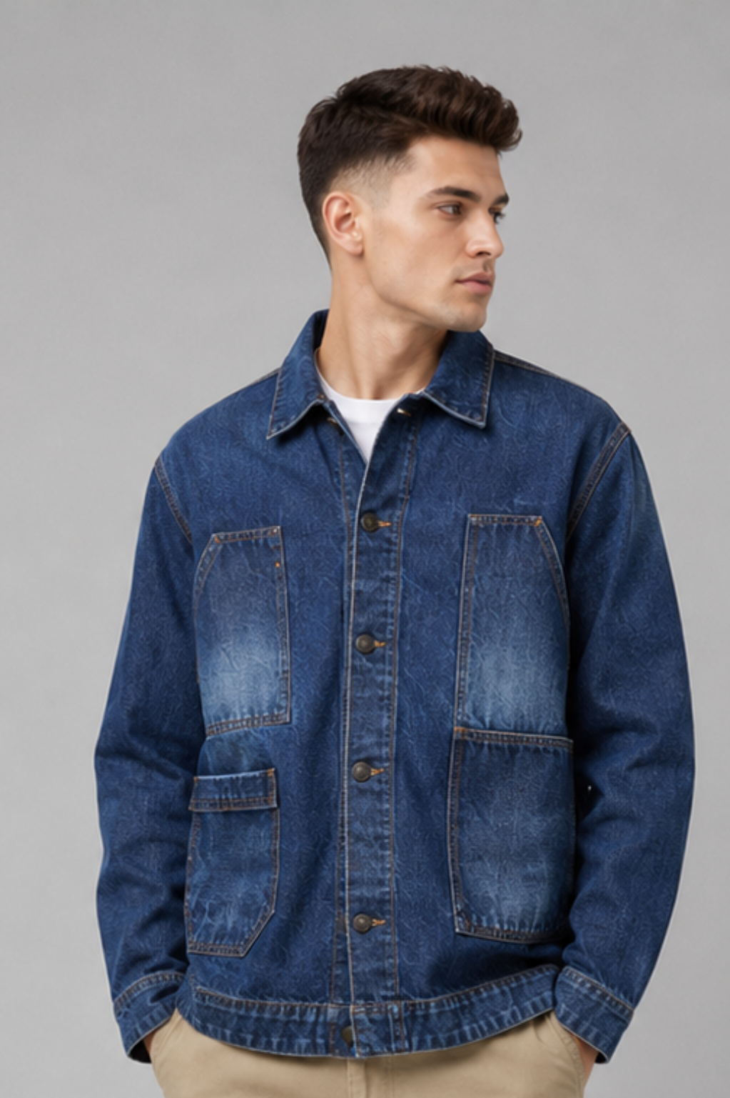 Hammersmith Mukesh Relaxed-Fit Denim Shacket