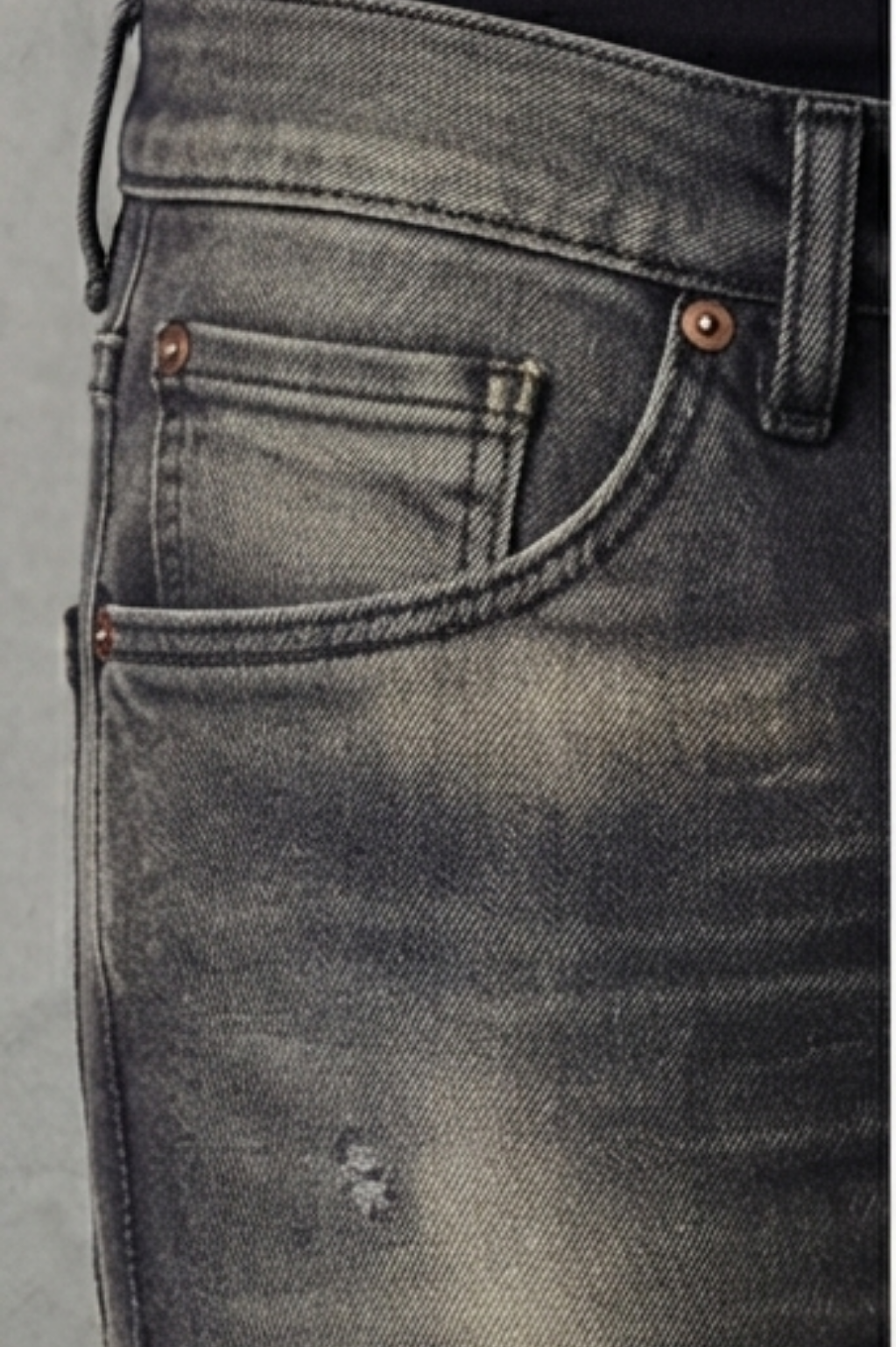 Hibbs Washed Black Tapered Denim