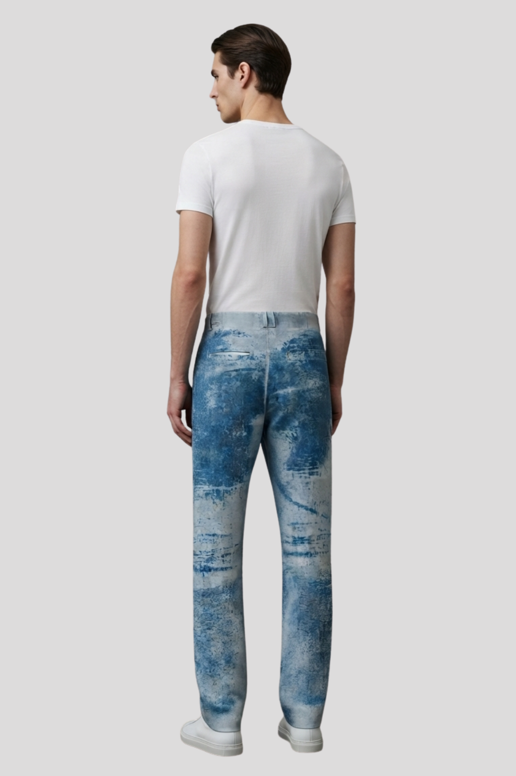 Hunter Sky Blue Frost Wash Straight-Leg Trousers
