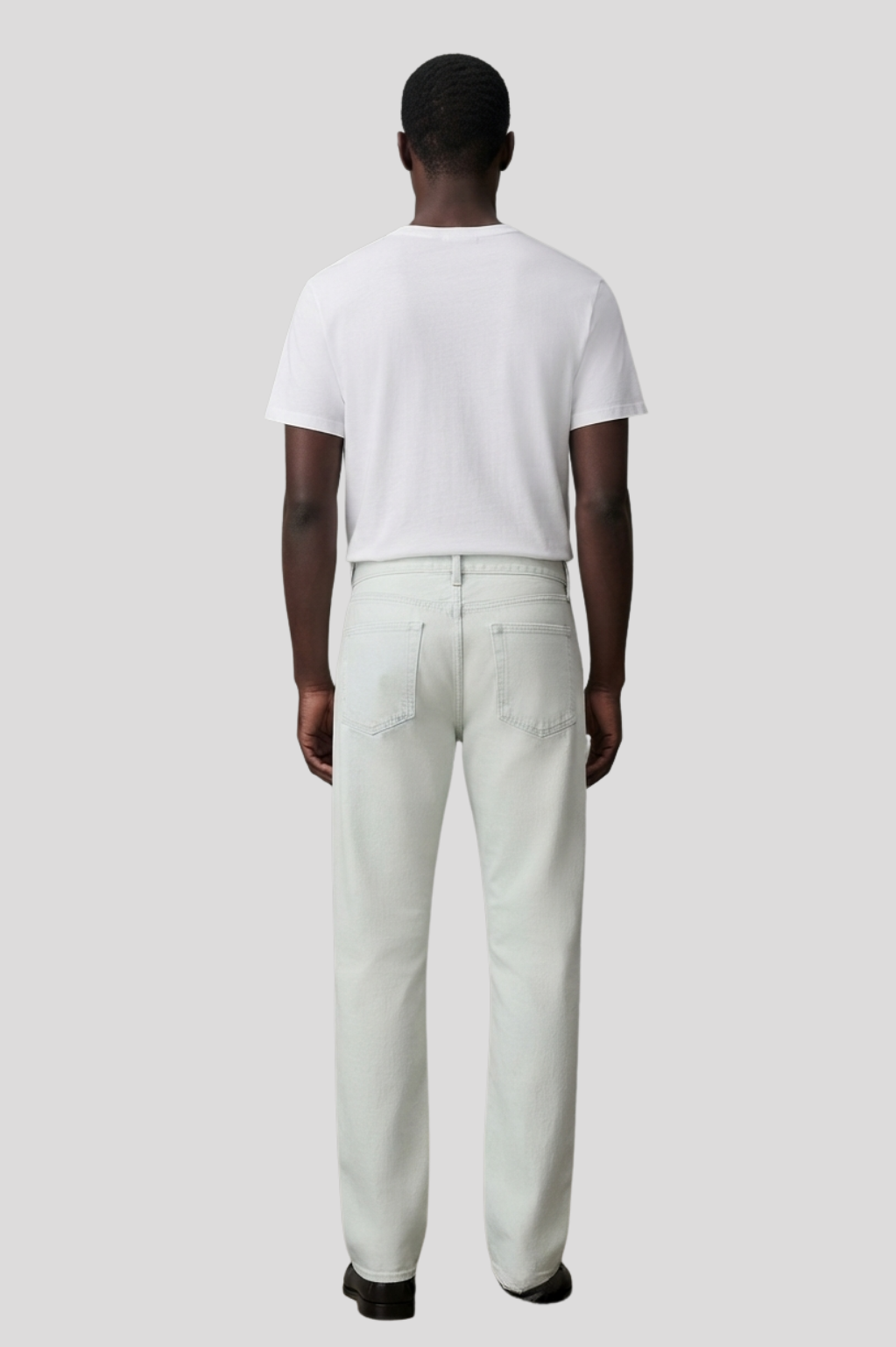 Juno Modern Off-White Straight-Leg Jeans