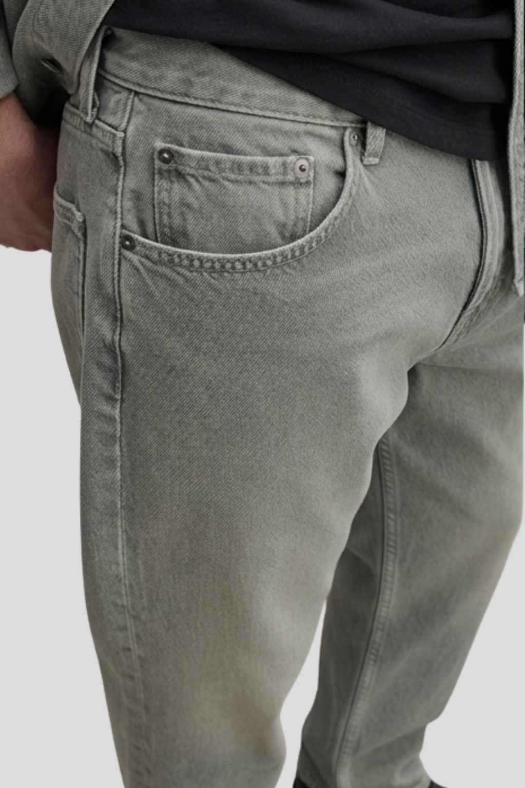 Marcus Vintage Ice Wash Straight-Fit Denim Jeans