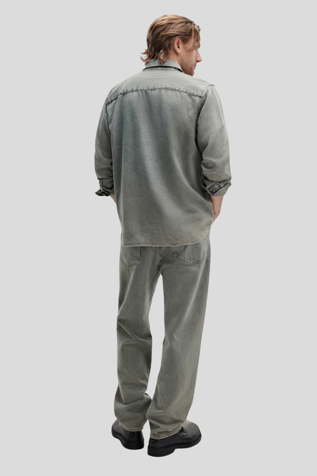 Marcus Vintage Ice Wash Straight-Fit Denim Jeans