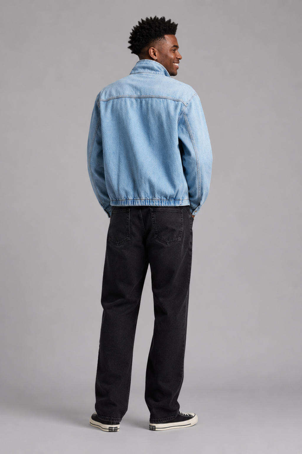 Marylebone Washed  Denim Jacket with Zip