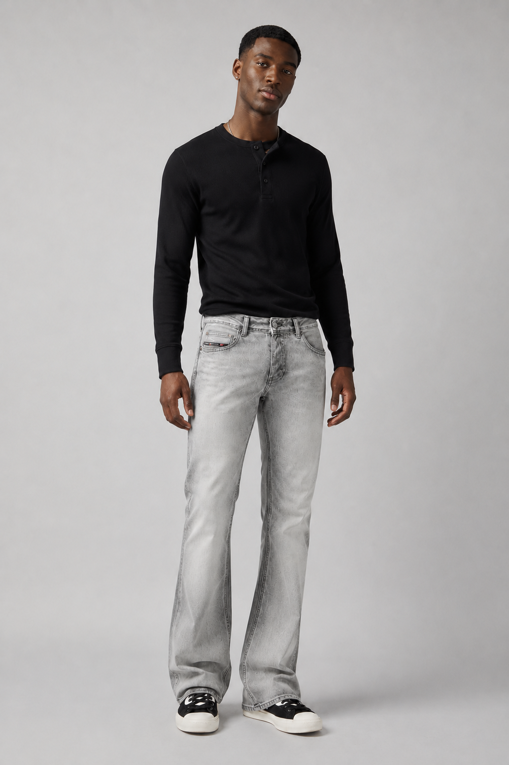 Milton Frost Fade Straight-Leg Jeans