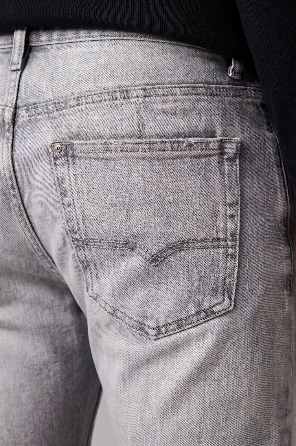 Milton Frost Fade Straight-Leg Jeans