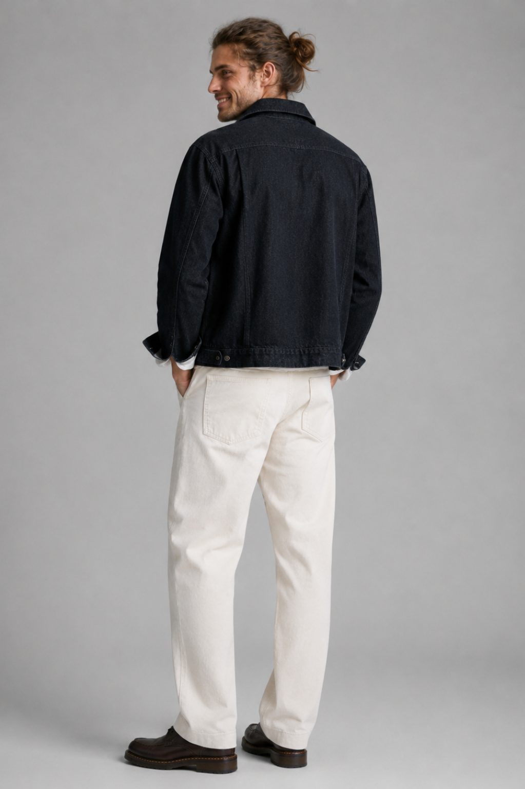 Paddington Denim Jacket with Fireman Clasps
