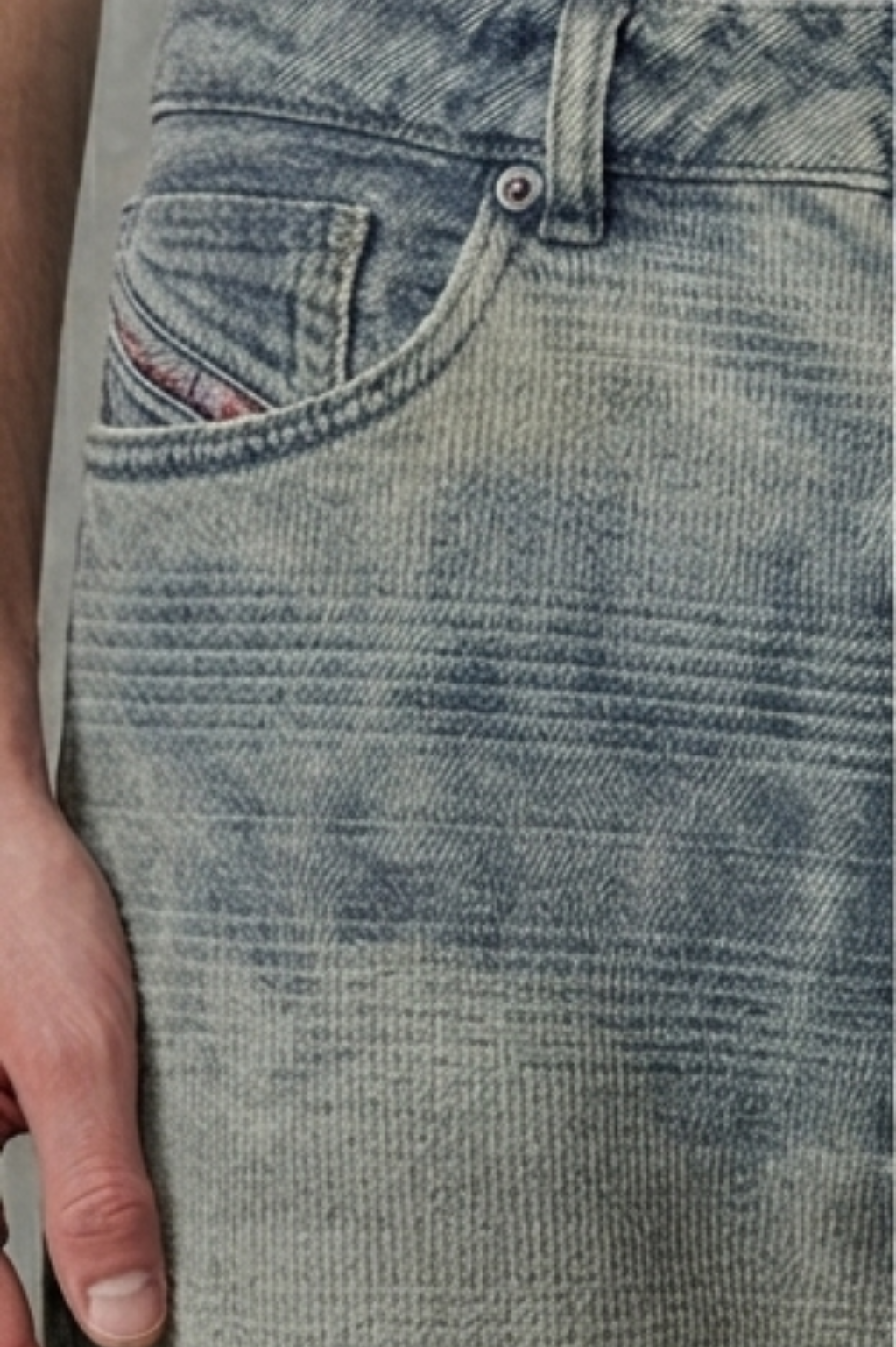 Poliakoff Vintage Sand Fade Wide-Leg Jeans