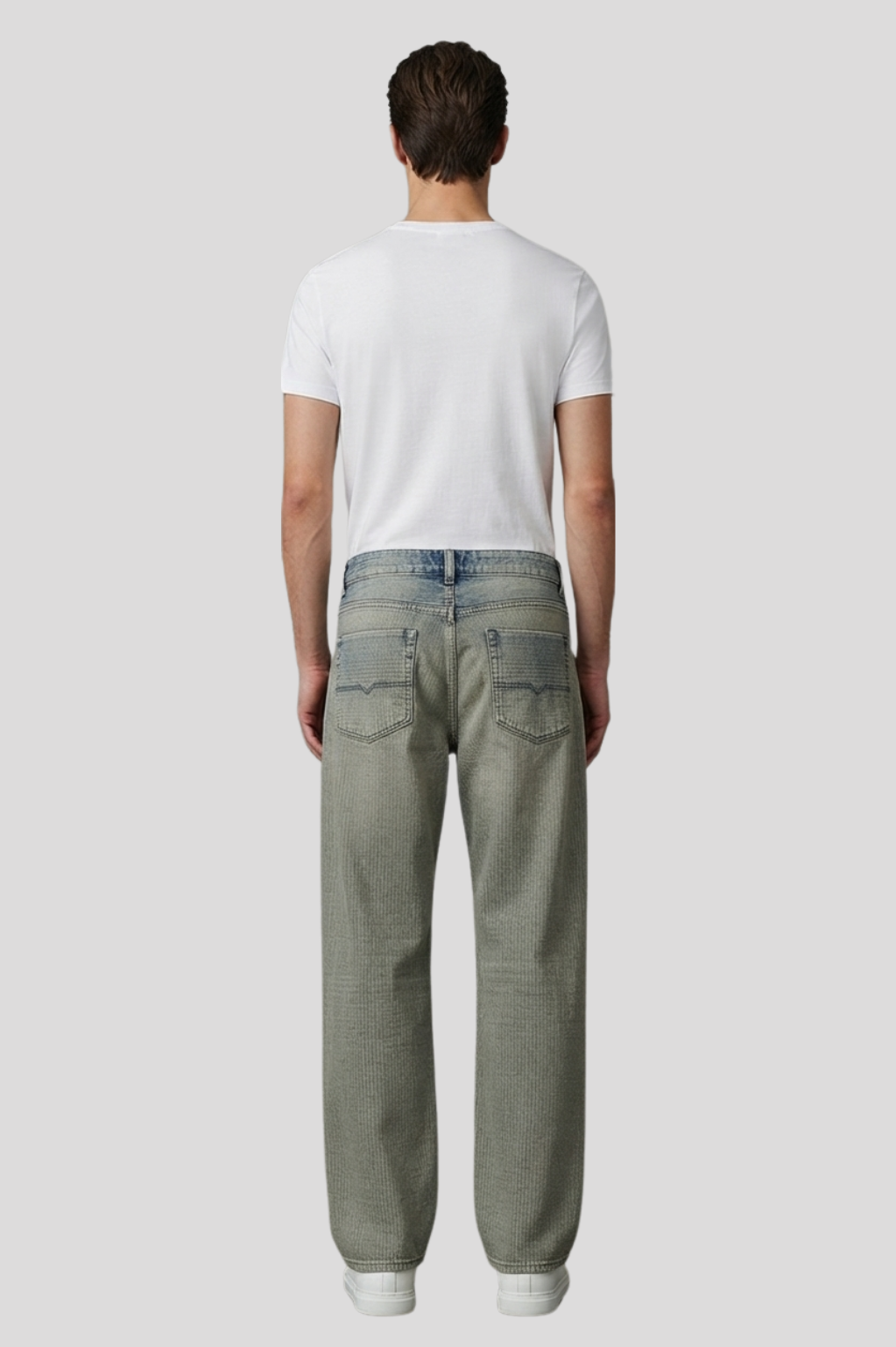 Poliakoff Vintage Sand Fade Wide-Leg Jeans