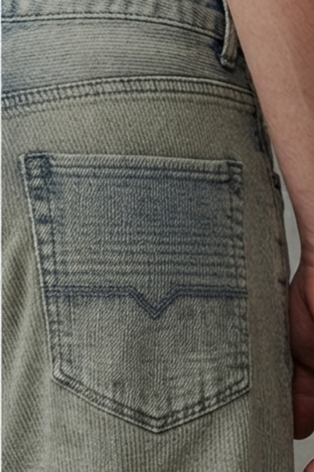 Poliakoff Vintage Sand Fade Wide-Leg Jeans