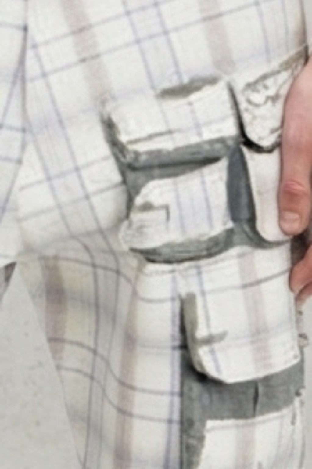 Sebastian Tactical Checkered Patchwork Pants