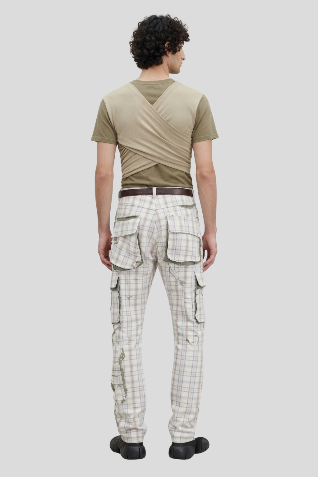 Sebastian Tactical Checkered Patchwork Pants