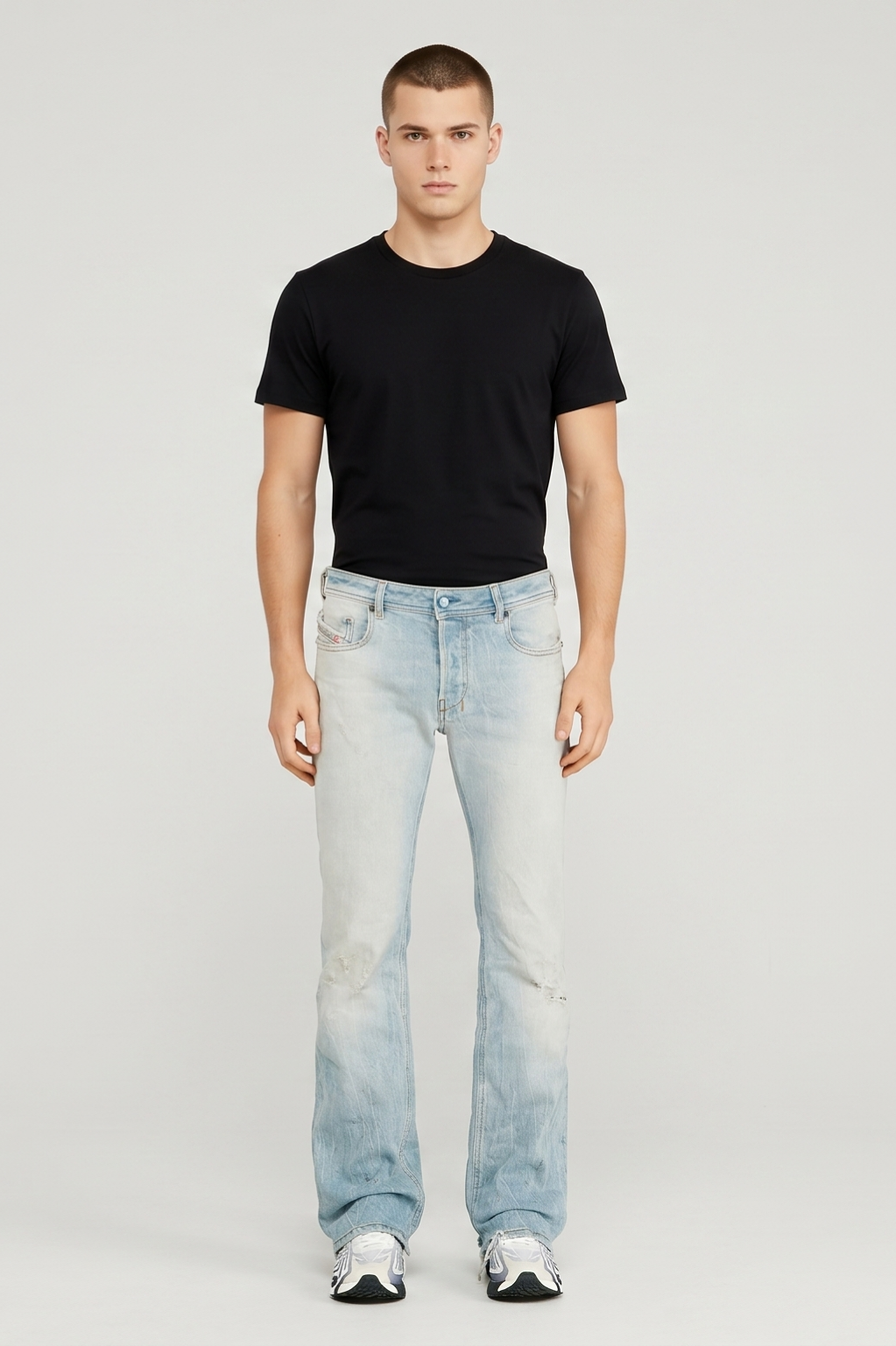 Sheridan Light Ice Wash Straight-Leg Jeans