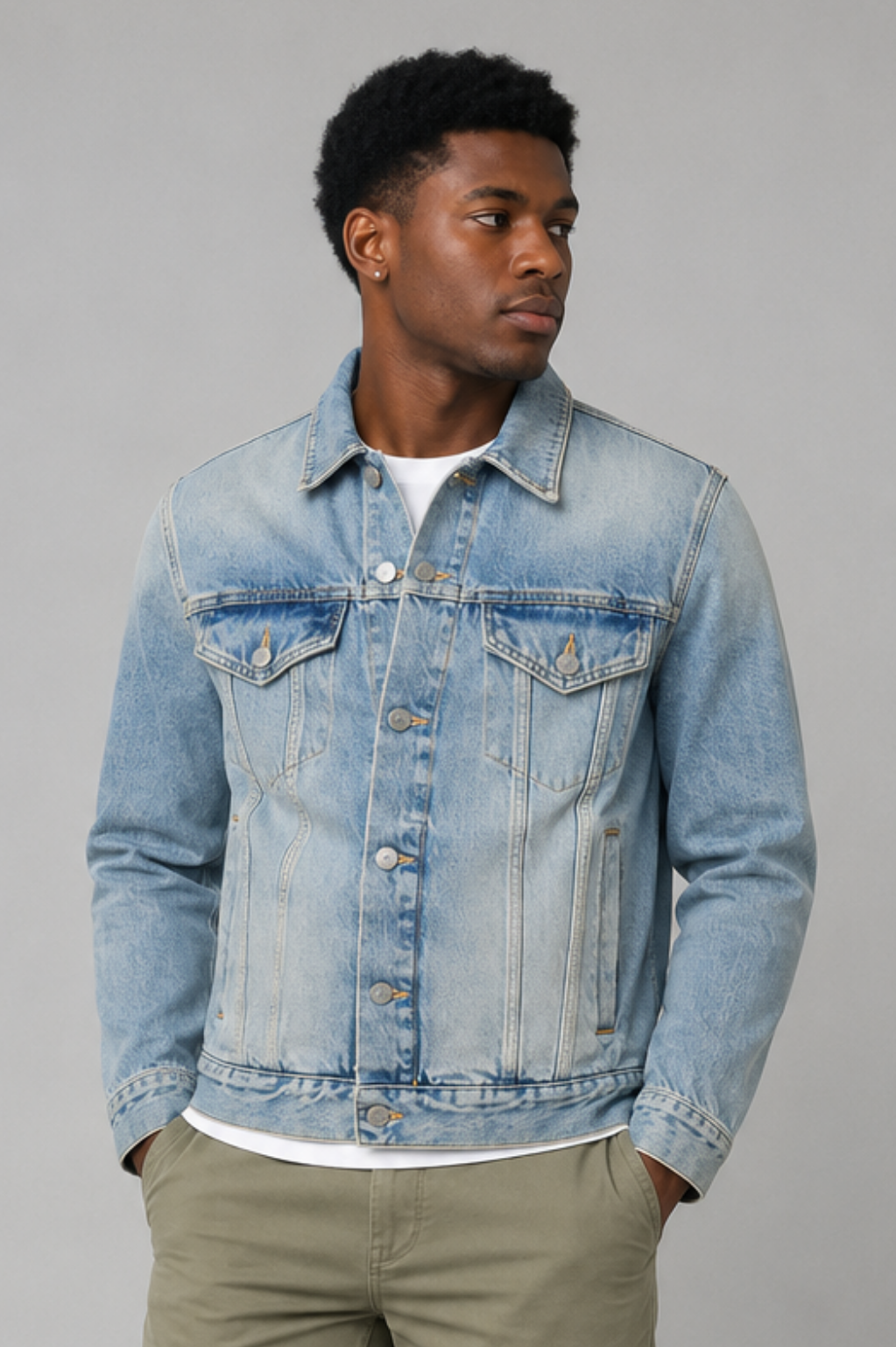 Southwark Faded-Wash Denim Jacket
