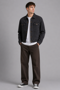 Spitafields Anagram-Embroidery Relaxed-Fit Denim Jacket