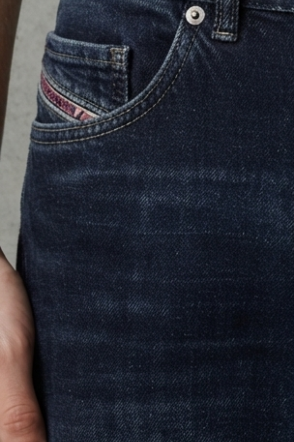 Stoughton Dark Wash Embellished Straight-Wide Jeans