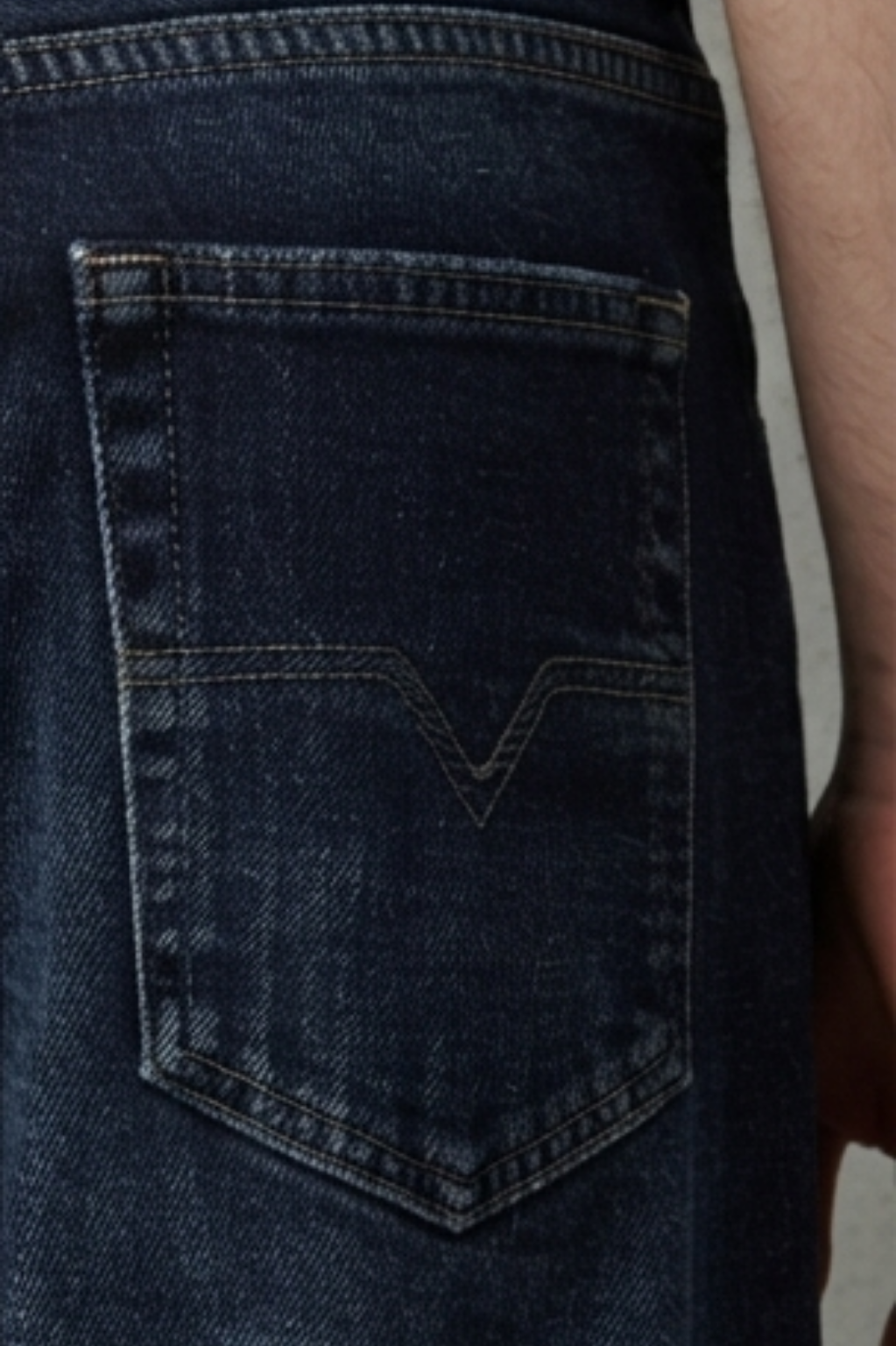 Stoughton Dark Wash Embellished Straight-Wide Jeans
