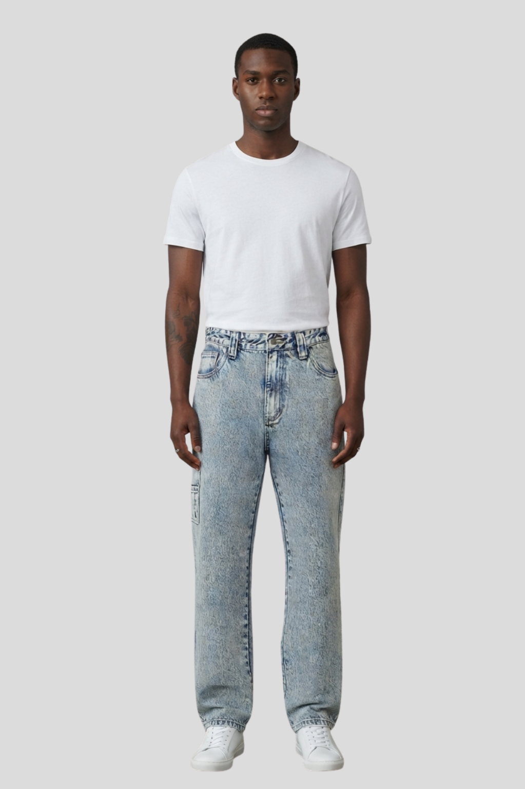 Swaray Light Acid Wash Carpenter Jeans
