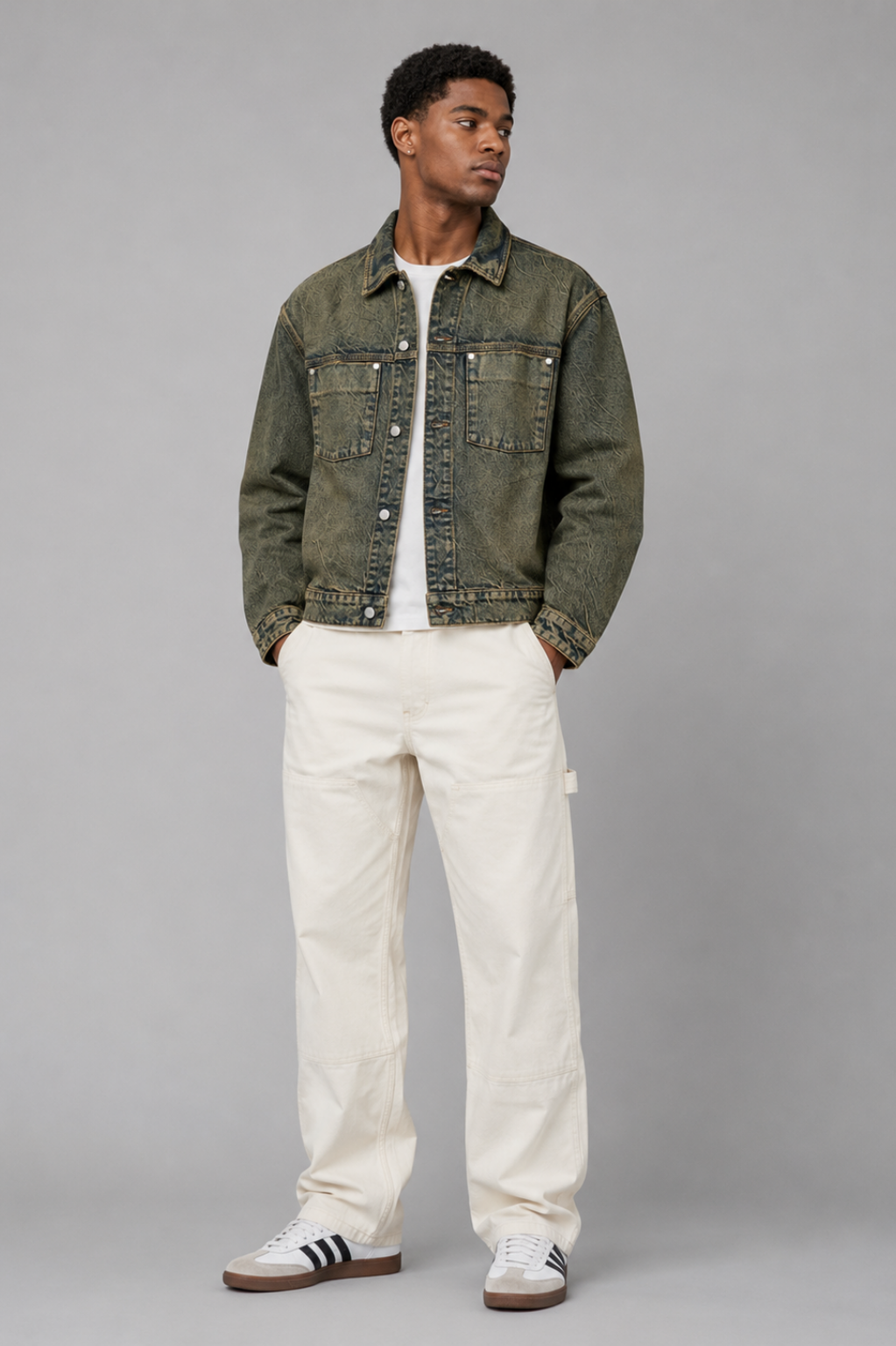 Twickenham Collared Denim Trucker Jacket