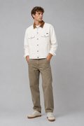 Wandsworth Leather-Collar Regular-Fit Denim Jacket