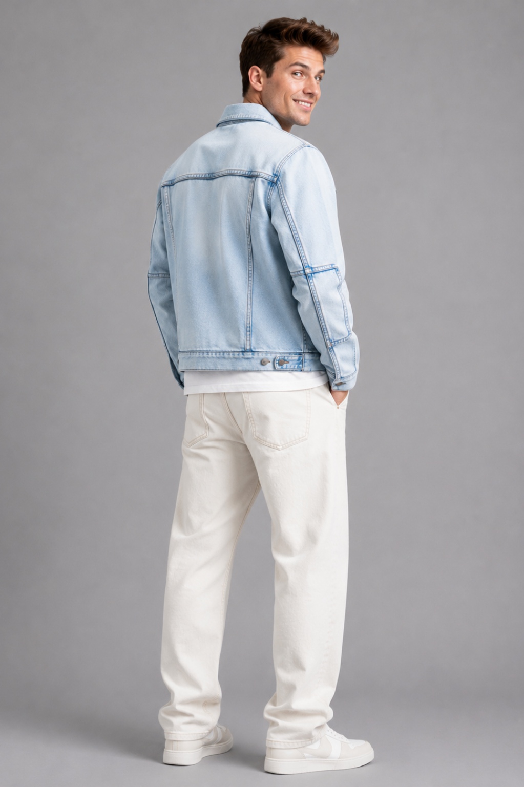 Woolwich Zip-Through Stretch-Denim Jacket